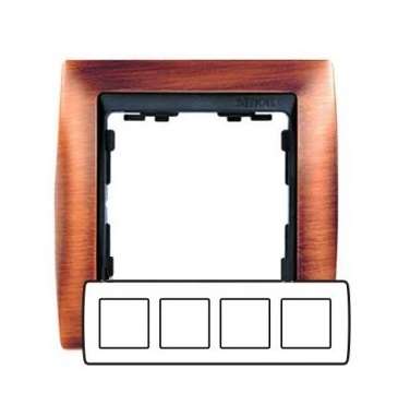 Рамка 4-м Simon82 антич. медь Simon 82844-36