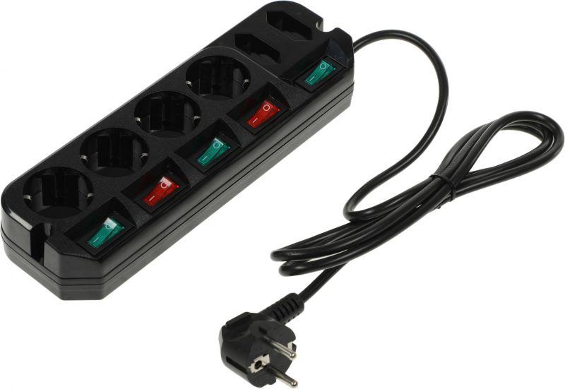 Удлинитель 6х1.6м A10 черн. (пакет ПЭ) MOST 1033404