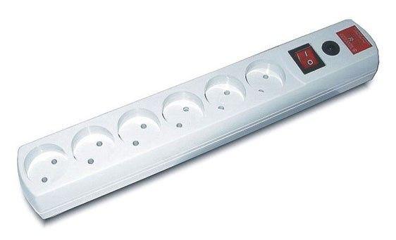 Удлинитель с сетевым фильтром 6х2м R бел. (коробка) MOST 578415