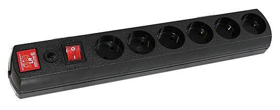 Удлинитель с сетевым фильтром 6х5м R черн. (коробка) MOST 578420