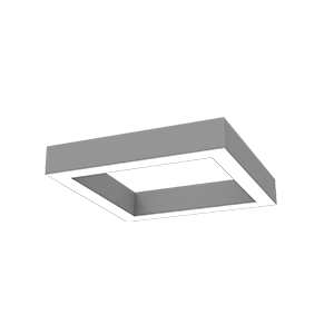 Светильник светодиодный Х-line 575х575х100 40Вт 3000К 4200лм квадратный подвесной с опаловым рассеив. металлик VARTON V1-R0-0S828-02OP0-4004030