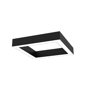 Светильник светодиодный Х-line 575х575х100 60Вт 3000К 5700лм квадратный подвесной с опаловым рассеив. RAL9005 черн. муар VARTON V1-R0-9S828-02OP0-4006030