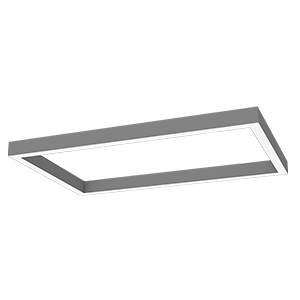 Светильник светодиодный Х-line 1070х575х100 60Вт 3000К 6300лм прямоугол. подвесной с опаловым рассеив. металлик VARTON V1-R0-0R828-02OP0-4006030