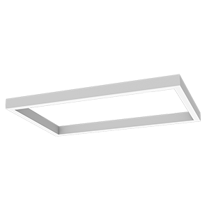 Светильник светодиодный Х-line 1070х575х100 60Вт 4000К 6600лм прямоугол. подвесной с опаловым рассеив. RAL9003 бел. муар VARTON V1-R0-1R828-02OP0-4006040