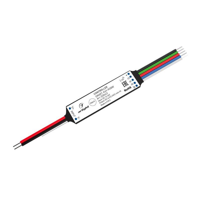 Контроллер SMART-K49-RGBW 12-24В 4х1А 2.4G IP20 пластик. Arlight 028443