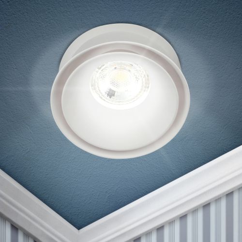 Светильник встраиваемый декоративный KL94 WH MR16/GU5.3 бел. пластик. Эра Б0054378