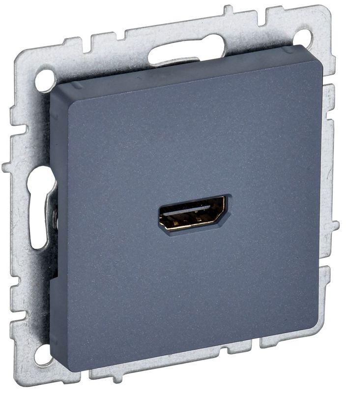 Розетка СП BRITE HDMI РHDMI-0-БрМ механизм маренго IEK BR-H10-K35