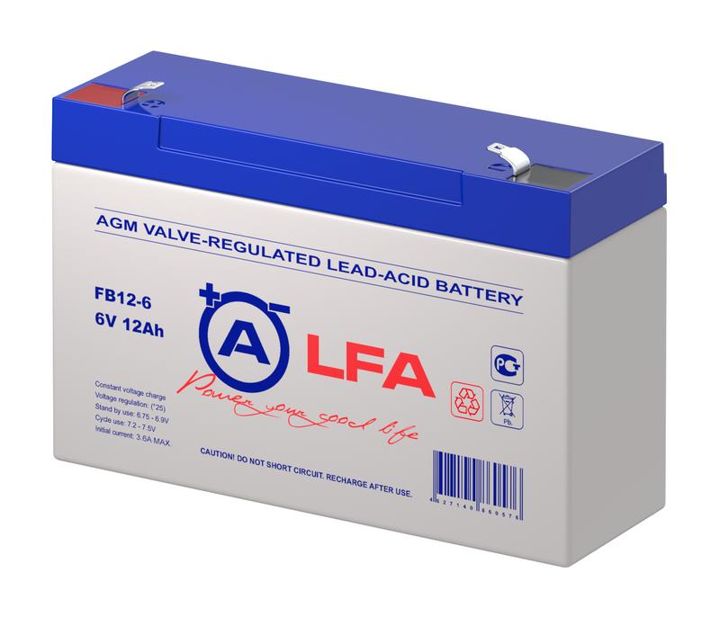 Аккумулятор 6В 12А.ч LFA FB12-6 LFA