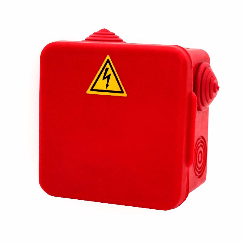 Коробка распределительная огнестойкая 100х100х50мм IP54 КРОПС-П1 FRJB-KM-P1-4-03-КРОПС-IP54 КРОПС-П1 для кабелей до 4кв.мм 3 клеммы КМ KR0012