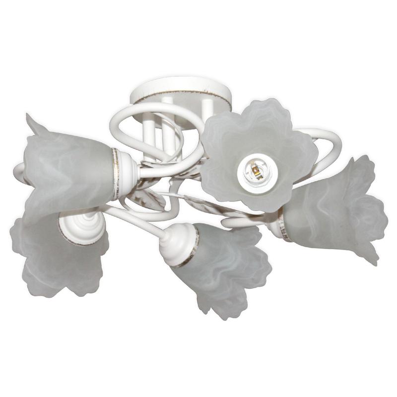 Светильник "Бонни" 151 (плафон 3316) НПБ 01-5х60-153 Е14 ИУ бел. зол. Элетех 1005404782