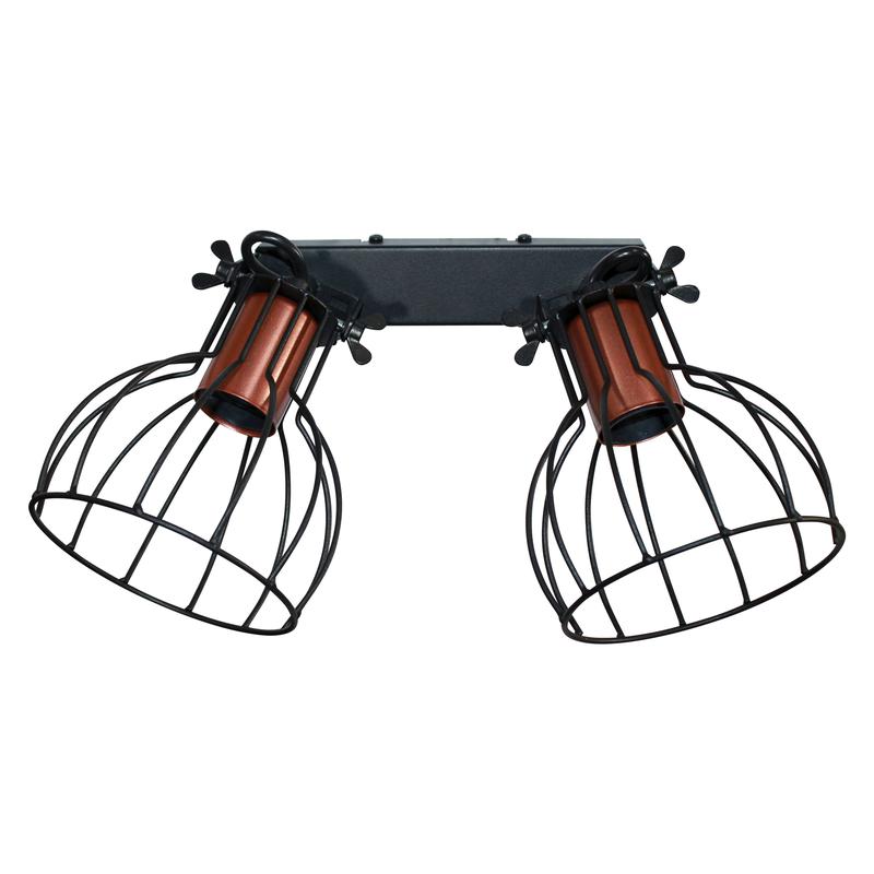 Светильник "Эстель" 521 НББ 01-2х60-111 Е27 ИУ черн. муар медь Элетех 1005404800