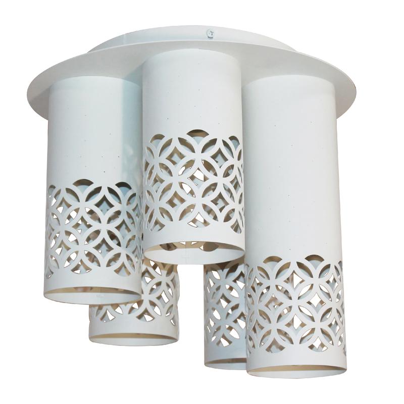 Светильник "Касабланка" 151 НПБ 01-5х60-157 Е27 ИУ бел. муар Элетех 1005404803