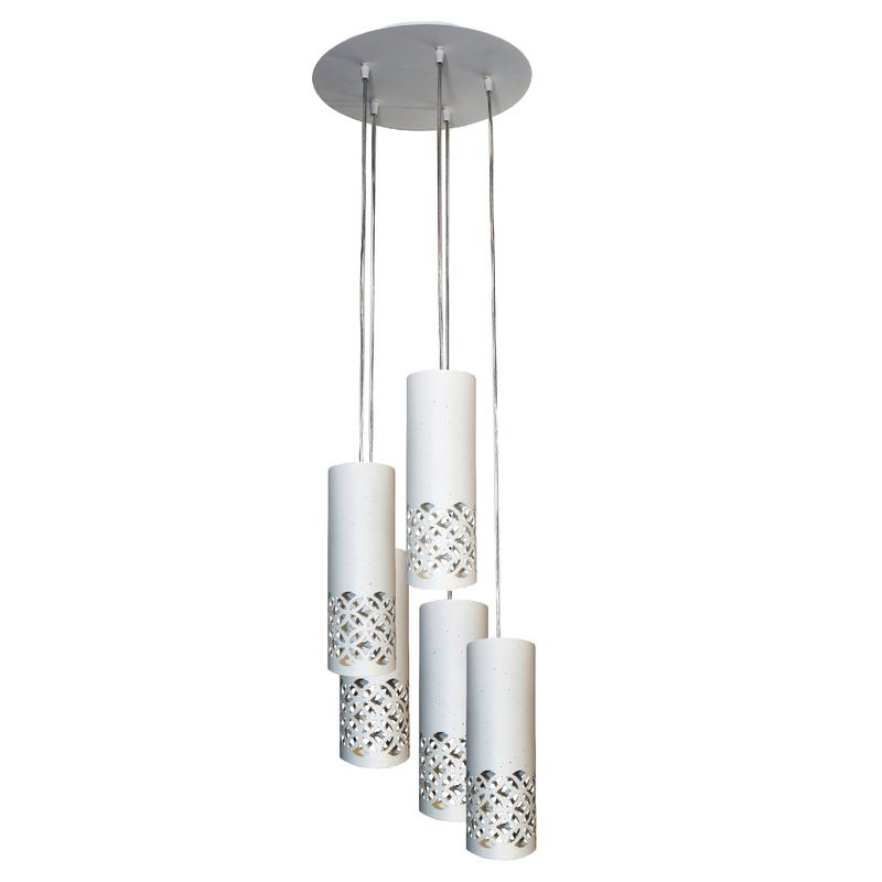 Светильник "Касабланка" 251 НСБ 01-5х60-135 Е27 ИУ бел. муар Элетех 1005404830