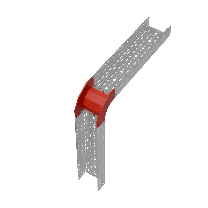 Угол для лотка вертикальный внешний 90град. 200х100 "ПЛЮС" VLplus90-100-200 INOX304 КМ PL5651