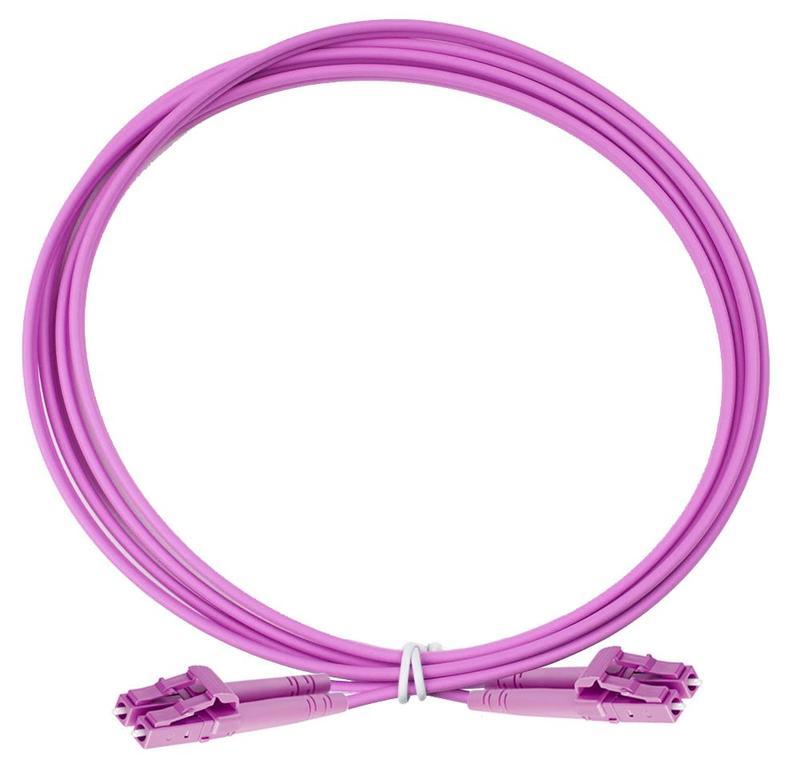 Патч-корд оптический дуплексный OM4 2х50/125 LC-LC 5м Eurolan 41F-40-LC-LC-05