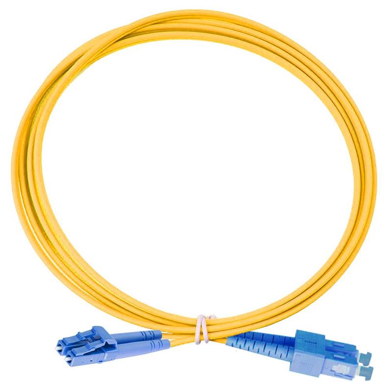 Патч-корд оптический дуплексный OS2 9/125 SC-LC 3м Eurolan 41F-S2-SC-LC-03