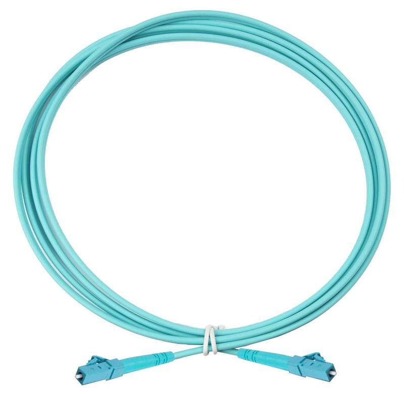 Патч-корд оптический симплексный OM3 50/125 LC-LC 1м Eurolan 41E-30-LC-LC-01