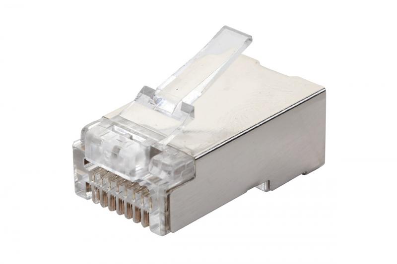 Вилка RJ45 Q-PLUG кат.5E FTP для полевой установки без цвета (уп.50шт) Eurolan 13A-F5-11WT