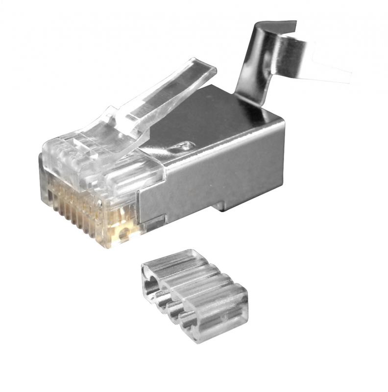 Вилка RJ45 кат.6A FTP 1.5мм (уп.50шт) Eurolan 13A-EA-12WT
