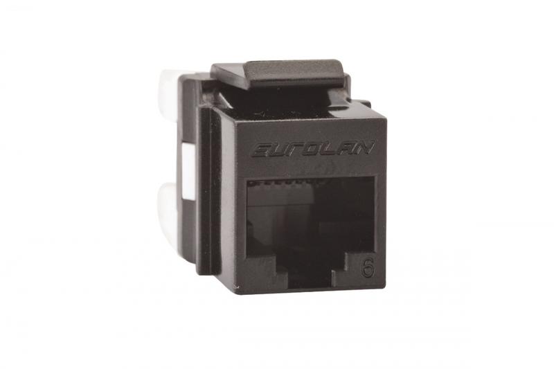 Модуль UTP кат.6 Keystone черн. Eurolan 16B-U6-03BL