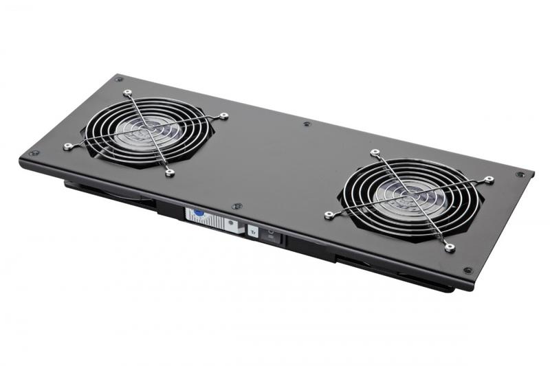 Модуль вентиляторный потолочный 2 вентилятора термореле 3 положения черн. Eurolan 60A-90-10-30BL