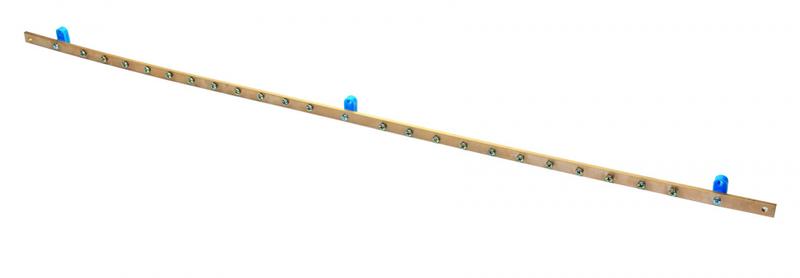 Шина заземления 19дюйм 500мм 20 точек 5х15мм Eurolan 60A-14-11GR