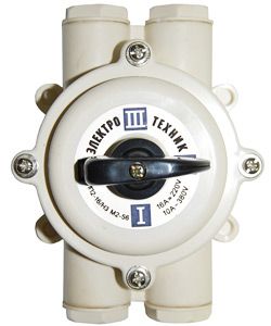 Переключатель пакетный ПП 2-16/Н3 М2 пл. 56 16А пластмассовый корпус IP56 Электротехник ET008588