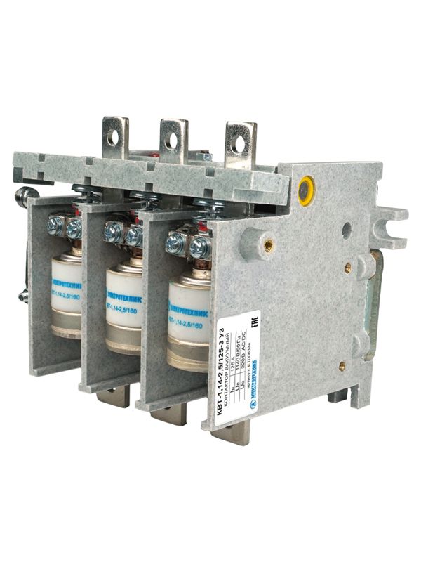 Контактор вакуумный КВТ-1.14-2.5/125-3 У3 3п кат. 220В 2НО+1НЗ IP00 без реле Электротехник ET006374
