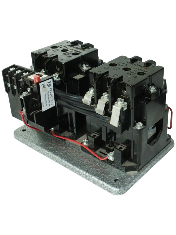 Пускатель реверсивный ПМА-3400 УХЛ4 В 40А кат. 220В AC 4НО+4НЗ IP00 с реле РТТ-141 28.0-40.0А Электротехник ET000039