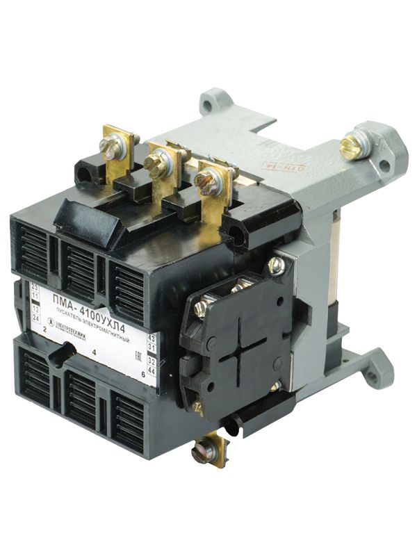 Пускатель ПМА-4100 УХЛ4 В 63А кат. 36В 2НО+2НЗ IP00 без реле Электротехник ET513585