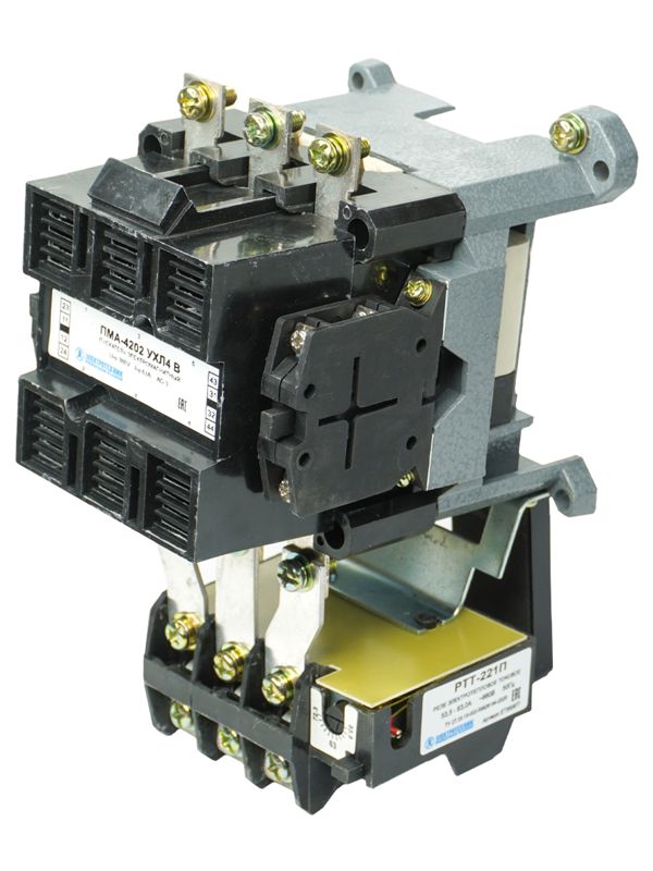 Пускатель ПМА-4202 УХЛ4 В 63А кат. 110В 2НО+2НЗ IP00 с реле РТТ-221П 53.5-63А Электротехник ET013973