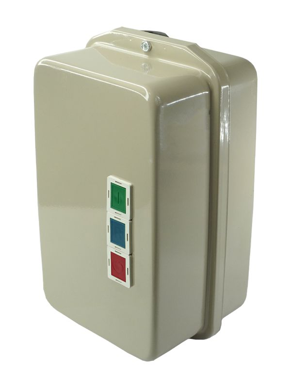 Пускатель ПМА-4240 У2 В 63А кат. 220В 2НО+2НЗ IP54 с реле РТТ-221П 53.5-63А в корпусе с кнопками ПУСК + СТОП + R Электротехник ET055909