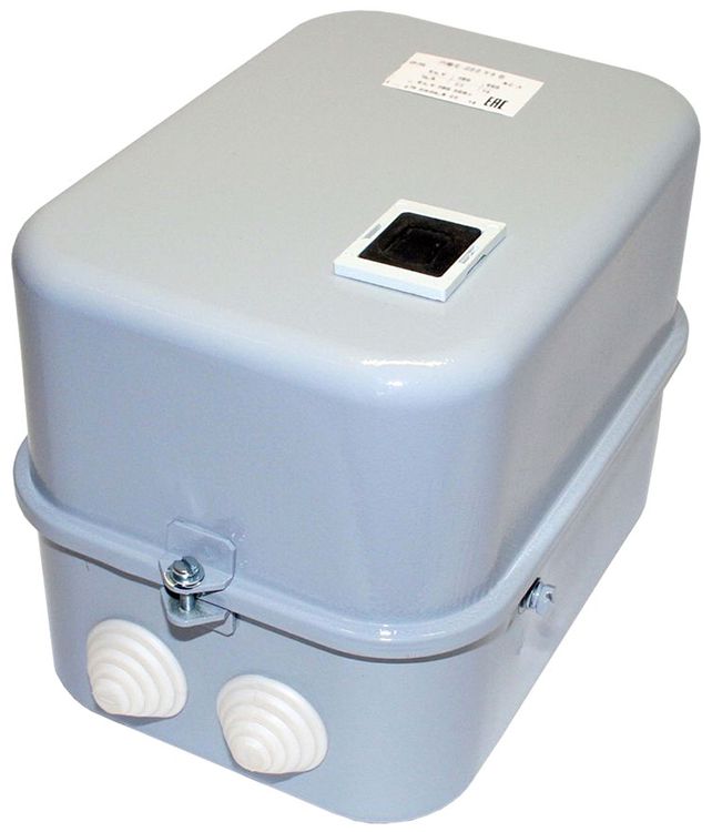 Пускатель ПМЕ-222 У3 В 25А кат. 380В AC 2НО+2НЗ IP30 с реле РТТ-141 21.3-25.0А в корпусе с кнопкой R Электротехник ET000138