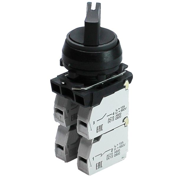 Переключатель управления ПЕ-062 исп.3 2з+2р 10А 660В рукоятка на 2 положения -45град. +45град. IP54 Электротехник ET000286