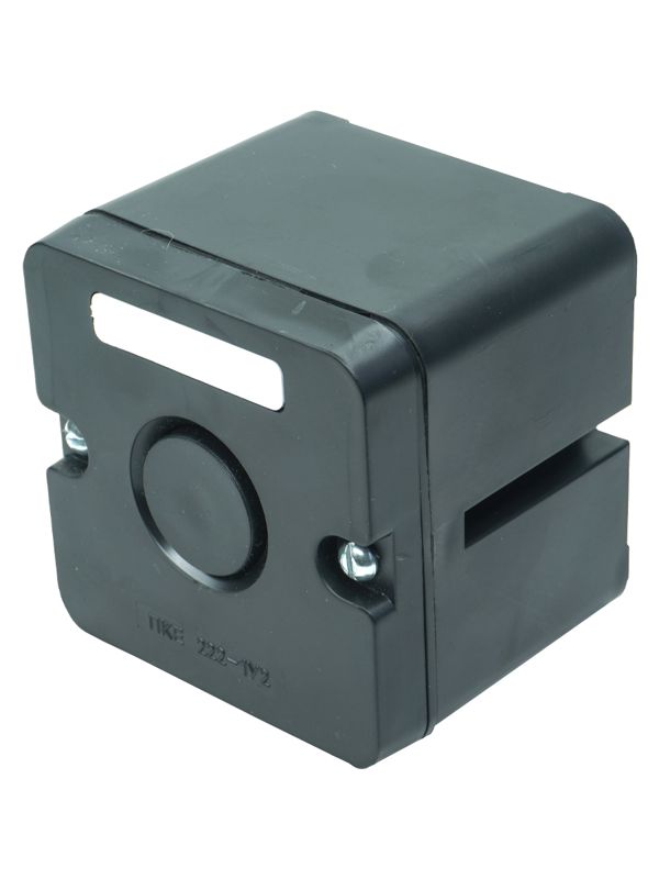 Пост управления ПКЕ 222-1 У2 10А 660В 1 элемент черн. цилиндр накладной IP54 Электротехник ET519075