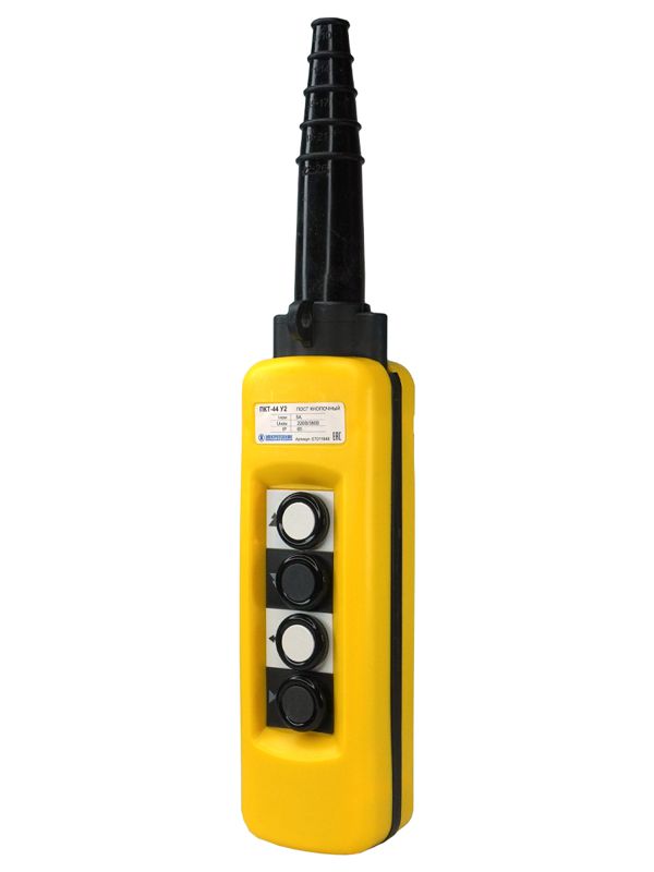 Пост кнопочный ПКТ-44 У2 IP65 2 скорости вверх вниз влево вправо 8NO Электротехник ET011048