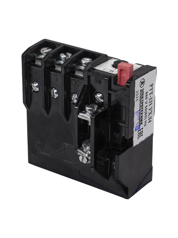 Реле электротепловое токовое РТТ-131 УХЛ4 25.0А 660В/50Гц 1р 21.2-28.7А ручной возврат Электротехник ET003542