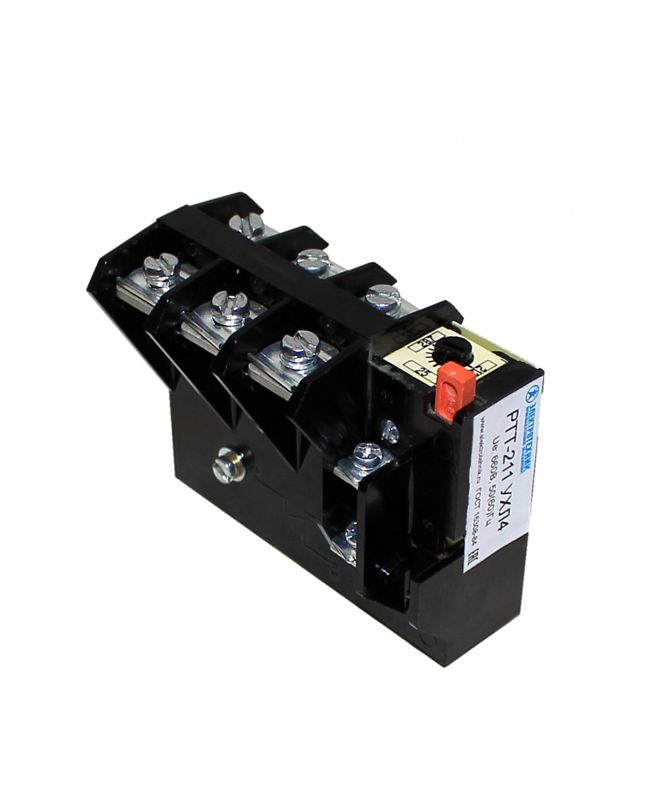 Реле электротепловое токовое РТТ-23 УХЛ4 25.0А 660В/50Гц 1п 21.2-28.7А ручной возврат Электротехник ET003589