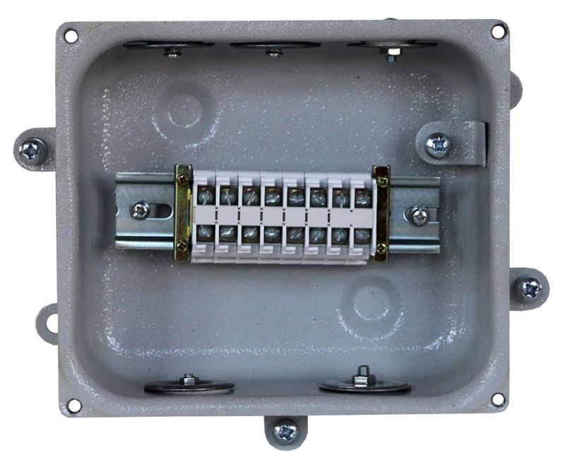 Коробка клеммная КЗНА-08 У2 8 зажимов IP54 (заглушка резиновая "пирамидка") Электротехник ET004458