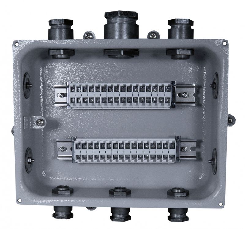 Коробка клеммная КЗНС-32 У2 32 зажима IP65 (метал. вводы) Электротехник ET002545