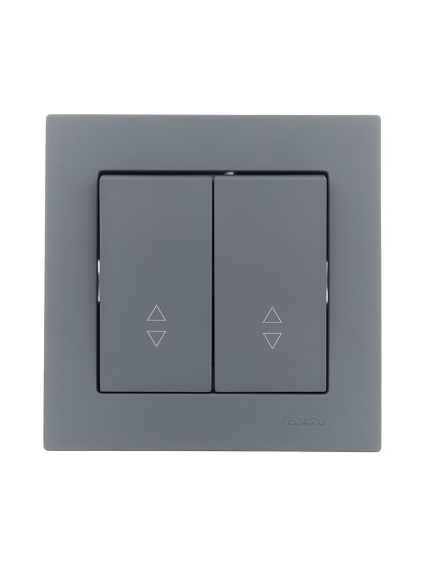 Переключатель проходной 2-кл. СП Vesna механизм графит LEZARD 742-3488-106