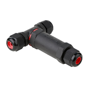 Соединитель кабельный T-образ. 3 контактный IP68 0.5-2.5кв.мм 4-12мм VARTON 3pin-IP68-4-12T