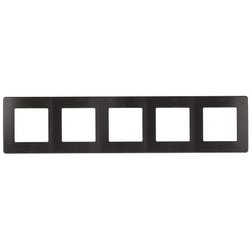 Рамка 5-м для розеток и выключателей 12 12-5105-05 сатин антрацит Эра Б0052543