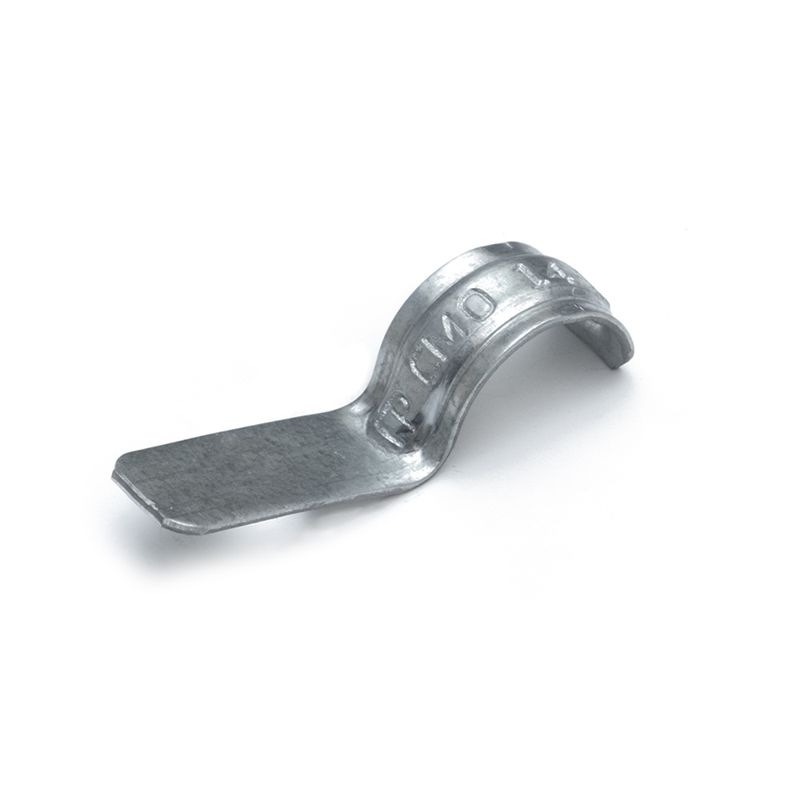 Скоба крепежная однолапковая СМО d14-15мм для монтажн. пистолета без отверст. метал. (уп.100шт) Промрукав PR08.5167