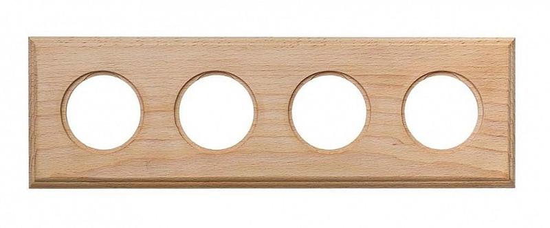 Рамка 4-м квадрат бук натурэль Bironi BF4-640-10