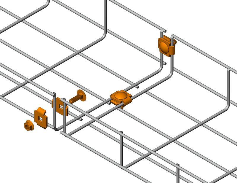 Комплект соединительный проволочного лотка (уп.50шт) Промрукав PR08.2468