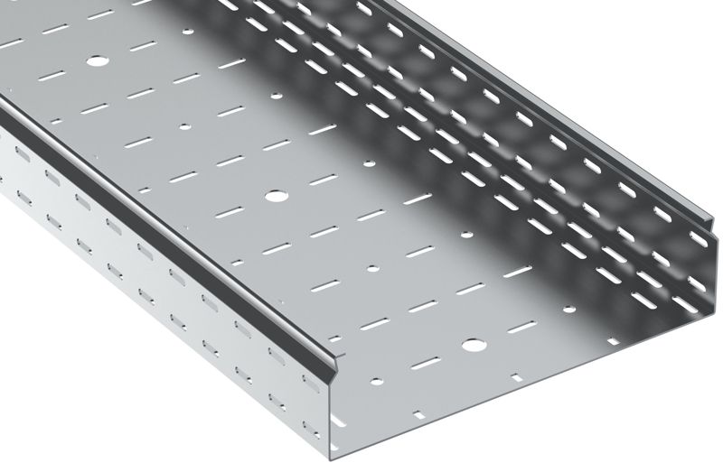 Лоток листовой перфорир. 100х400 L2500 сталь 1.5мм ESCA 7 IEK CLP10-100-400-150-D25