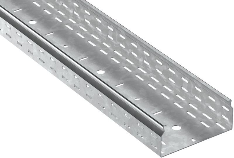 Лоток листовой перфорир. 80х200 L2500 сталь 1.5мм HDZ ESCA 7 IEK CLP10-080-200-150-D25-HDZ