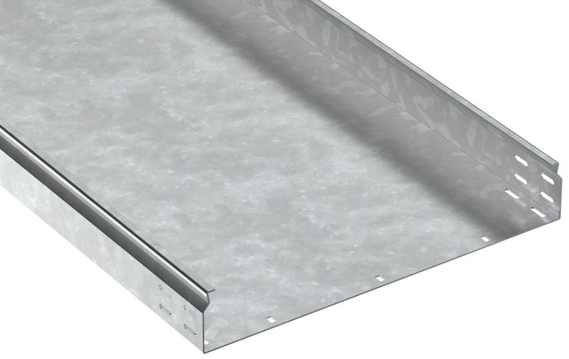 Лоток листовой неперфорир. 80х500 L2500 сталь 1.5мм HDZ ESCA 7 IEK CLN10-080-500-150-D25-HDZ