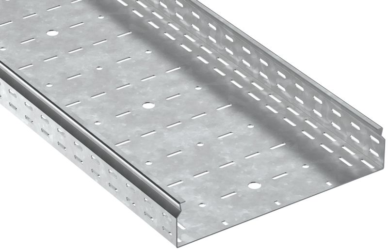 Лоток листовой перфорир. 80х400 L2500 сталь 2.0мм HDZ ESCA 7 IEK CLP10-080-400-200-D25-HDZ